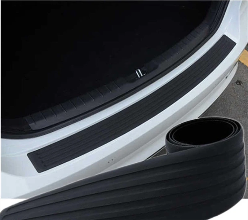 

Car Rear Bumper Scuff Protective Cover Trunk Sill Grard Rubber Strip Cover Pad Rear Trunk Auto Protection Sticker
