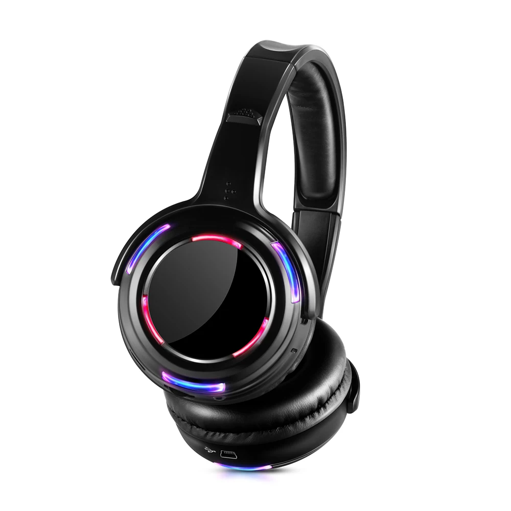 Silent Disco Headphones - LED Light Sound System Wireless Headphones Receivers LOGO Accept