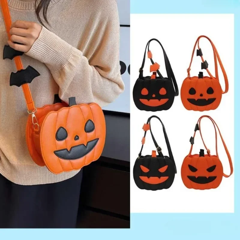 

Women Pumpkin Shoulder Bag Novelty Devil Crossbody Purse Fashion Halloween Trick or Treat Purses