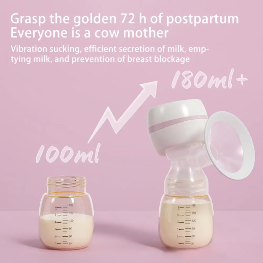 

Silent Milk Extractor Small Automatic Milker Electric Breast Pump Milk Pump 180ml Breast Pump Portable Usb Chargable Intelligent