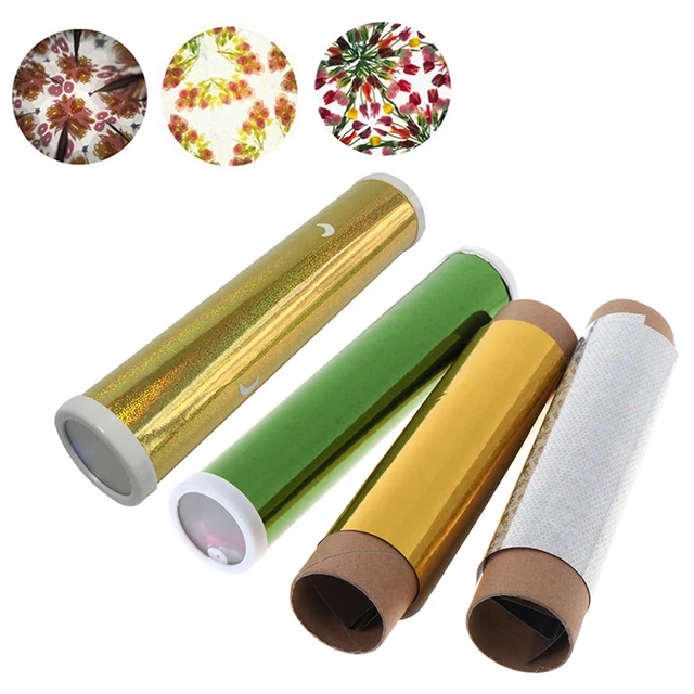 DIY Colored Rotating Kaleidoscope Kits Science Educational Craft Kid Toys 2
