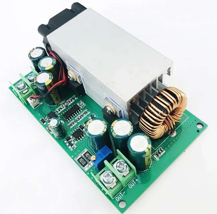 DC-DC 600W 25A 스텝다운 전원 공급 장치(팬 벅 포함) 가변 전압 변환기 모듈 arduino 보드 모듈용 12-75V 2.5-50V