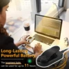 LED dimmable wireless desk lamp, USB rechargeable reading light, LED night light, laptop light, foldable book clip light 3