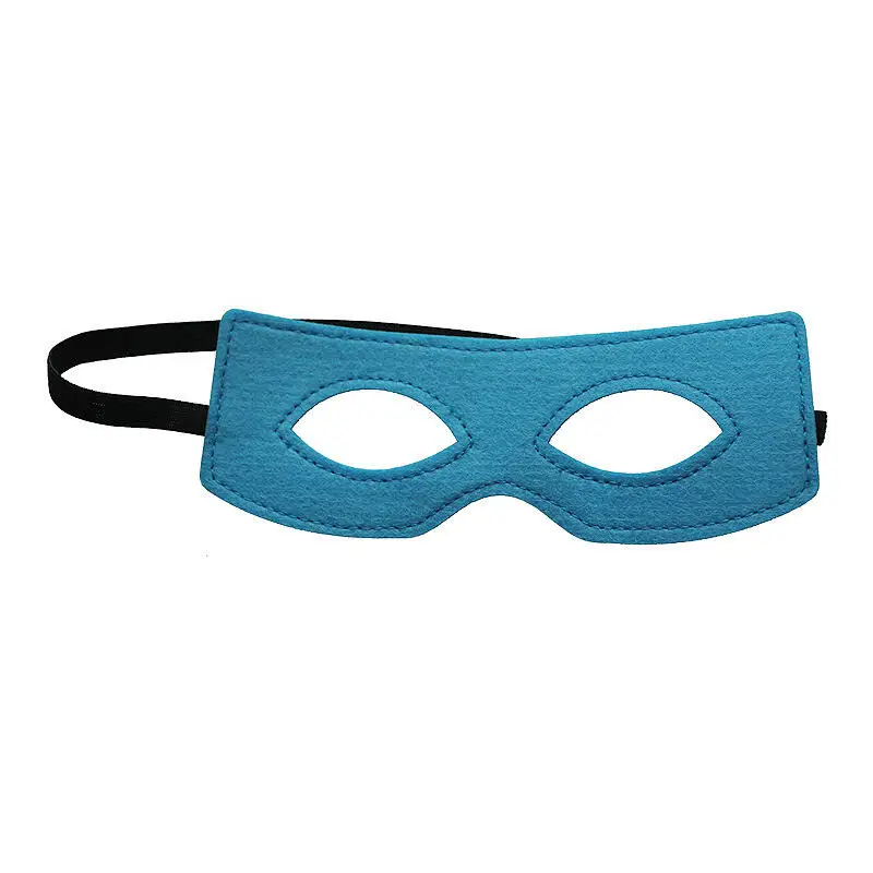 Multicolor Felt Masks Eye Masks Half Mask Adult Kids Cosplay Props Elastic Ribbon For Boys Girls Halloween Masquerade Party superhero mask