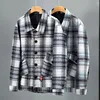 Fashion Streetwear Plaid Jacket Men Plus Size 11XL 12XL Woolen Jacket Spring Autumn Plaid Coat Male Big Size 11XL 12XL 4