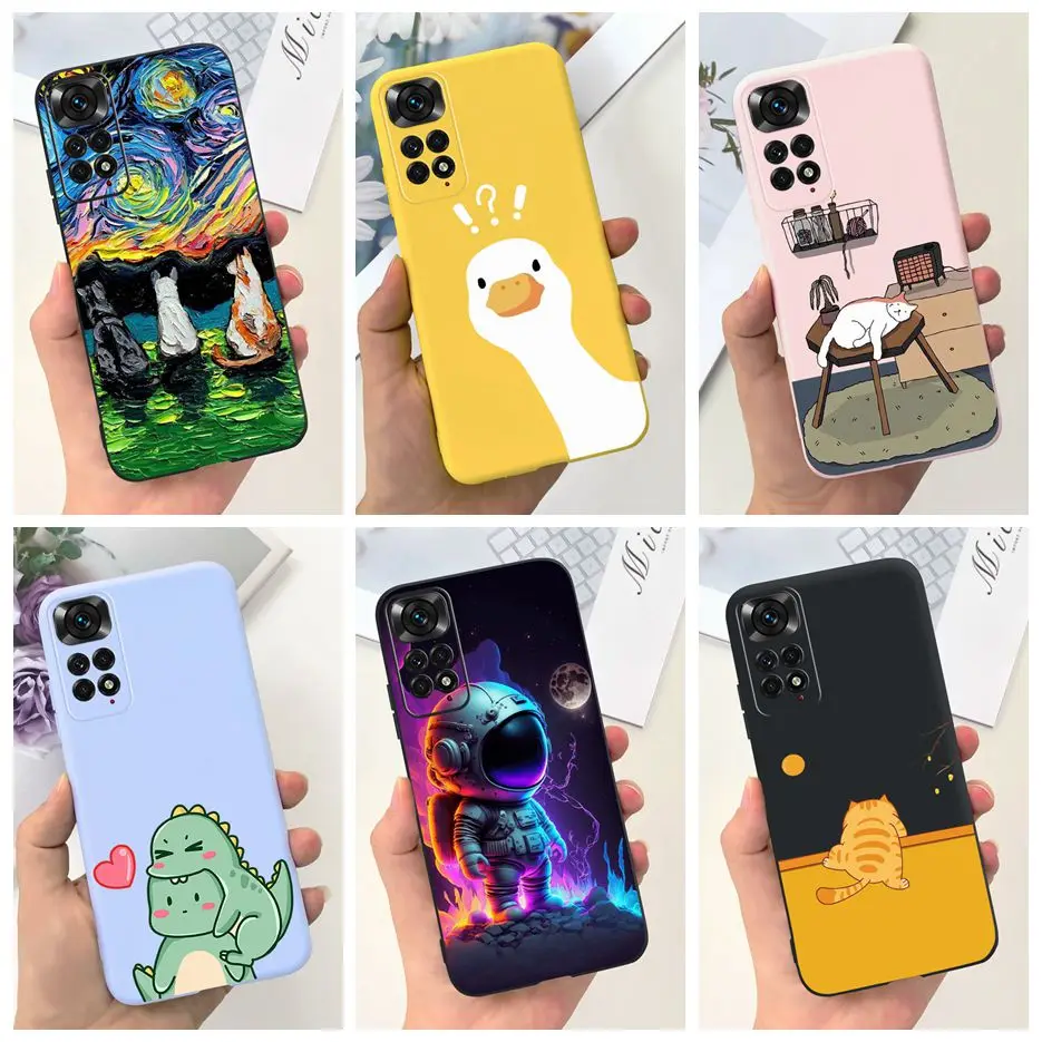 Per Xiaomi Redmi Note 11 Custodia Redmi Note 11S 4G Elegante Cover Dipinta Con Caramelle Custodia Morbida In Tpu Per Redmi Note 11 Pro Plus Shell