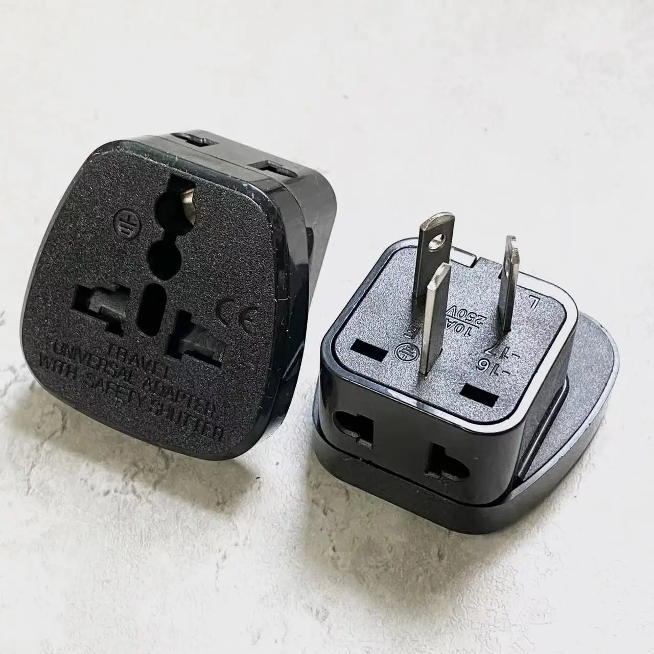 Hot 2 in 1 3 pin Chinese Power Plug Adapter Travel Converter Australia New Zealand UK US EU