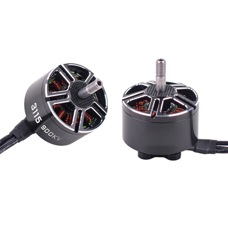 9 10 쿼드콥터 장거리 드론을 위한 경량 3115 900KV 브러시리스 모터 효율적..