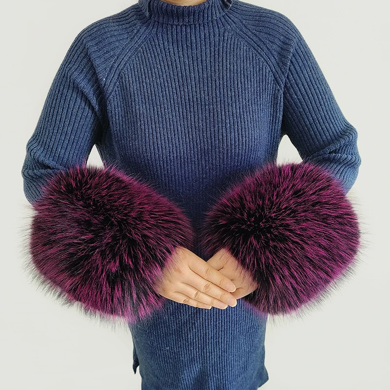 Polsini In Pile Sintetico Per Donna - Scaldamuscoli Invernali Per Sport E Moda, Confezione Da 2 Paia - Foto 10