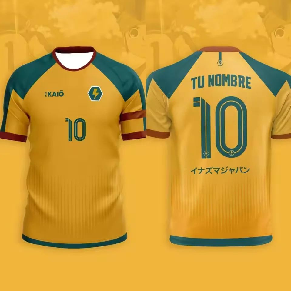 Men's Football T-shirt Japanese Animation T-shirt Inama Eleven Joint Short-sleeved Summer Comfortable Sports Children's T-shirt 2