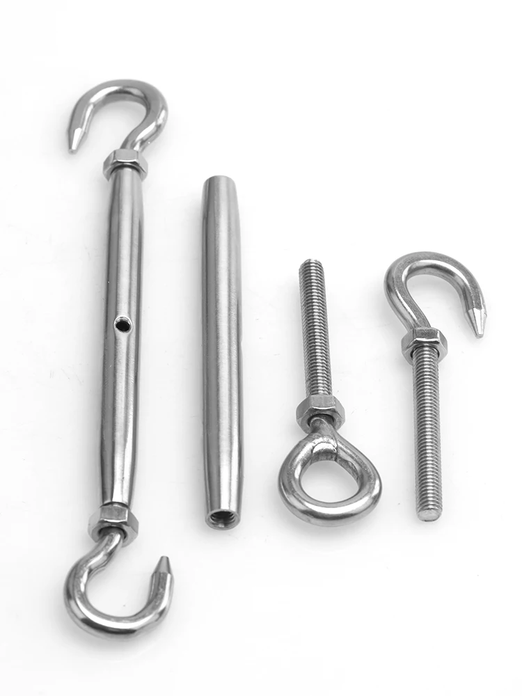 M5-M20 Hooks & Eye OC OO CC Close Type Stainless Steel 304 Adjust Chain Rigging Turnbuckle Wire Rope Tension Device