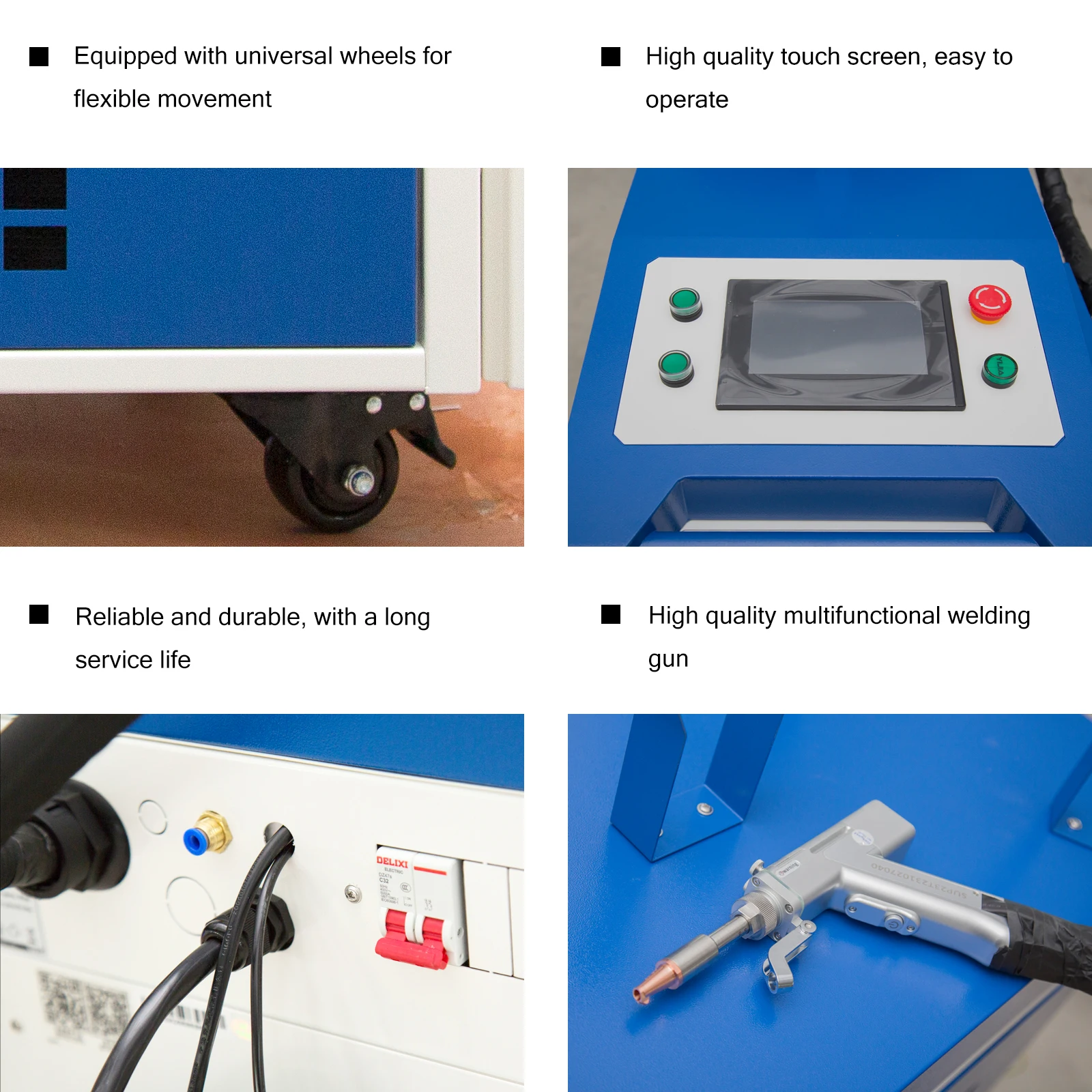 4 in 1 Laser Welding Machine 1500w with BWT Laser Souce & SUP Handheld Welding Gun Welding Cleaning Cutting Soldering Machine 6