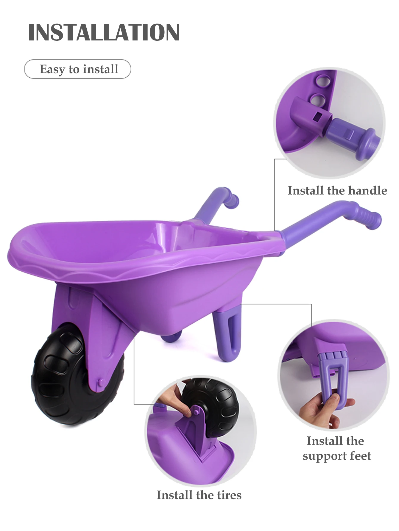 Gardening Tool Set Toys for kids, Children's Outdoor Garden Beach Cart Apron Glove Plant Flowers Tools Gifts for boys and girls