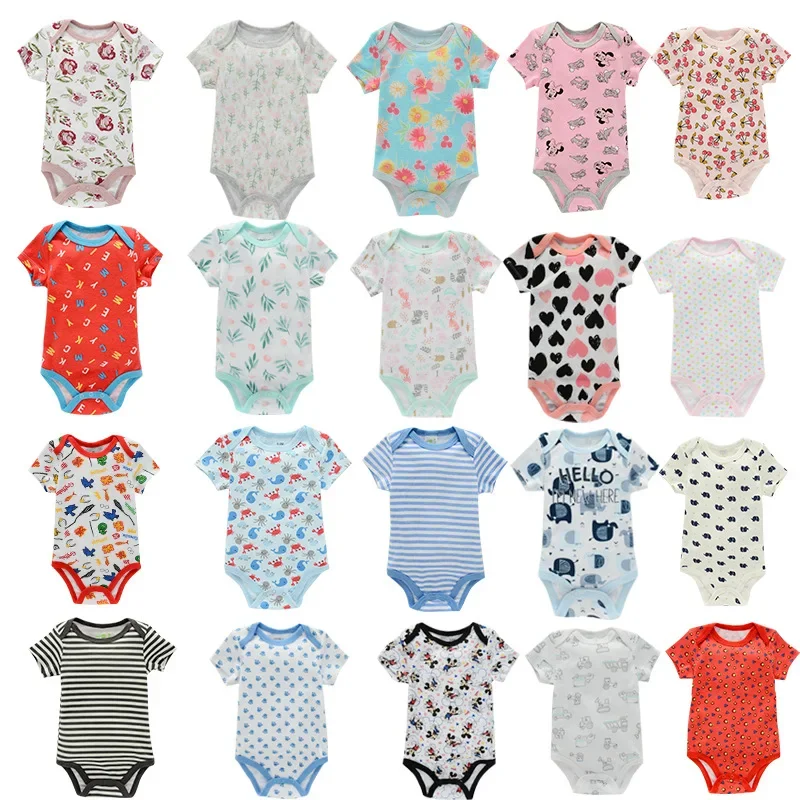 

5PCS/Lot Baby Boys Clothes Girls Clothing Bodysuits Infant Girls Clothes 0-24M Newborn Romper 100%Cotton Roupas De Bebe