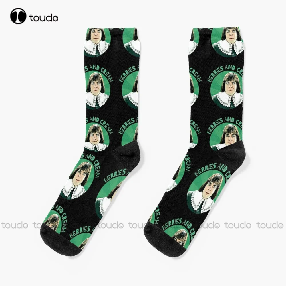 

Berries And Cream Socks Womens Winter Socks Unisex Adult Teen Youth Socks 360° Digital Print Custom Gift Funny Sock