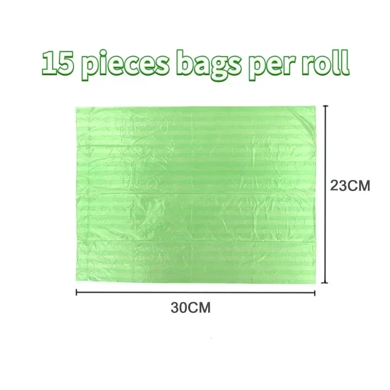 10/40Roll Dog Poop Bags for dog Large Cat Waste Bags Doggie Outdoor Home Clean Refill Garbage Bag Pet Supplies 15 Bags/ Roll 6