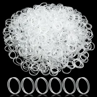 Clear Ponytail Ropes Rubber Bands Holder Elastic for Women Girls Bind Tie Holder Hair Accessories Hair Styling Tools 3