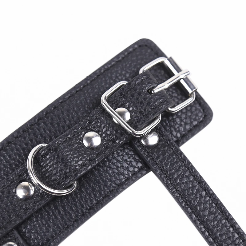 CBT Ballen aan de riem, leren ring, ring voor vertraagde ejaculatie, BDSM-seksspeeltjes voor mannen_voghion.com