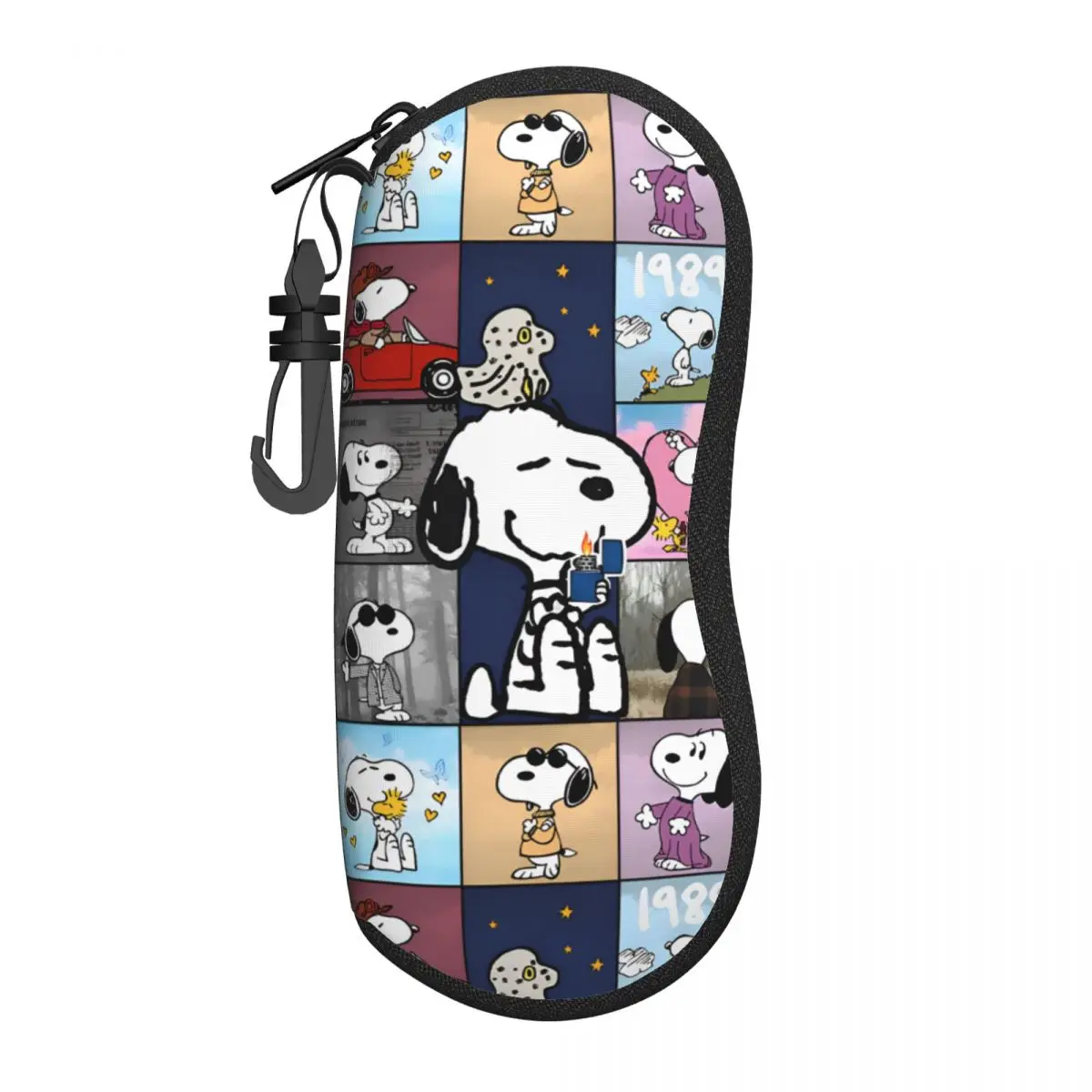 Cute Snoopy Cartoon Glasses Case Girls Lightweight Box Peanuts Comic Lover Glasses Storage Harajuku Eye Contacts Case glasses case