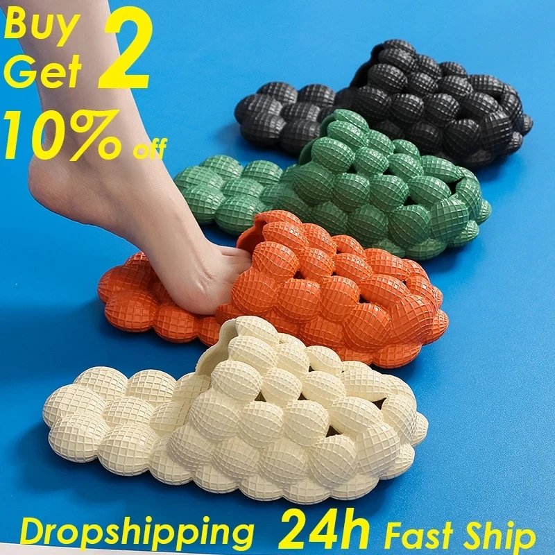 

Men's Women Soft Bubble Slippers Fashion EVA Beach Sandals Massage Sole Slippers Indoor Peanut Slipper Casual Shoes Flip Flops