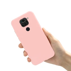 Liquid Bumper Soft TPU Protector Phone Case for Redmi 10X 4G (Light Pink)