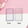 Ins Transparent Acrylic Photocard Holder Keychain Idol 3 Inch Card Holder Student Credit ID Bus Bank Card Sleeve Protective Case 6