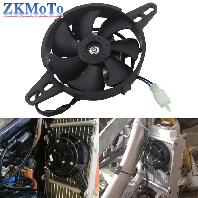Moteur de Motocross 12V radiateur ventilateur de refroidissement refroidisseur d'huile pour ATV Quad Go Kart Honda Yamaha KTM Kawasaki Suzuki pièce universelle 1