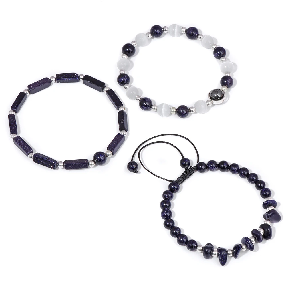 Amethyst Body-Purifying Healing Bracelets Set - Natural Stone Slimming Jewelry