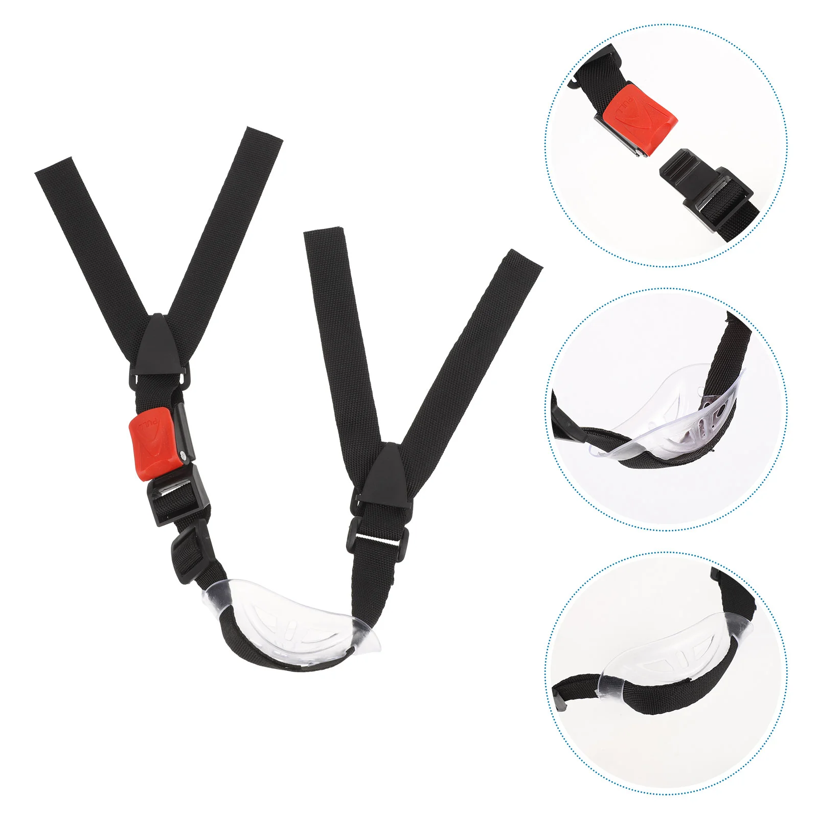 

2 Pcs Accessories Strap Helmets Chin Holder Suspension Lanyard Polyester Football Construction