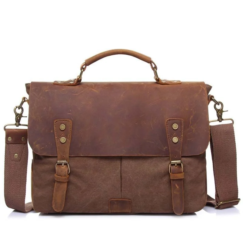 

Retro Canvas Shoulder Messenger Bag Men's Street Simple Travel Oblique Backpack Trend Messenger Bag Men's Bag Laptop Bagpack