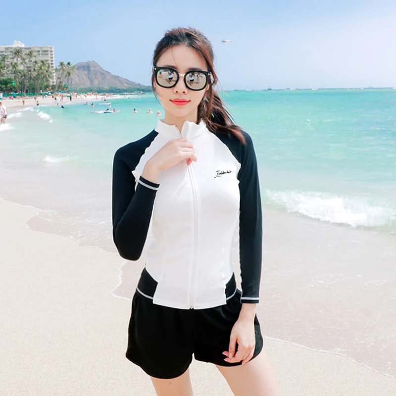 Surfing Swimsuit Korean Couple Split Men Women's surfing swimsuit