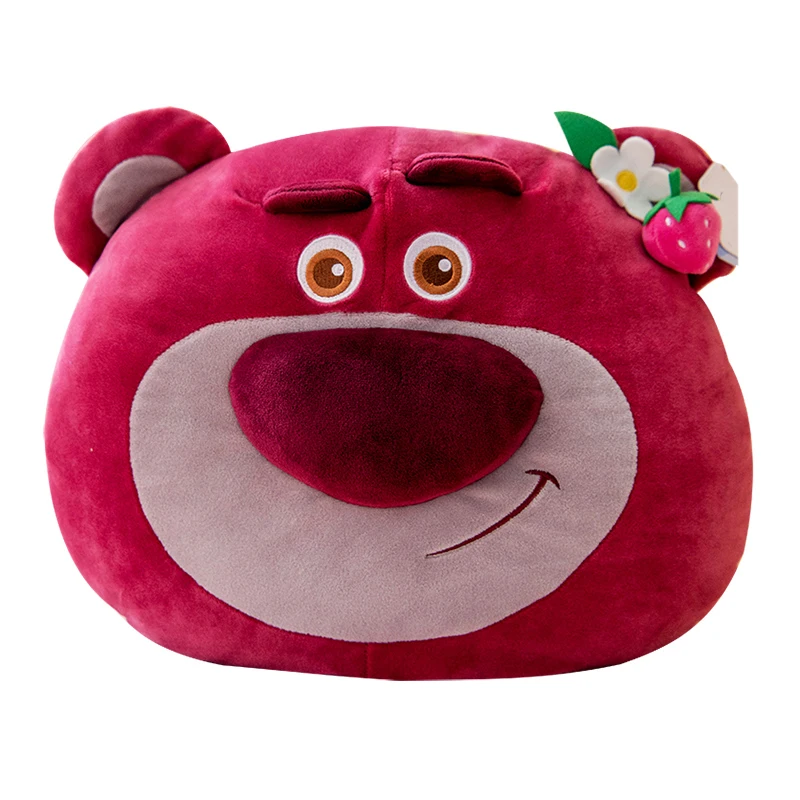 Animal Disney Lotso Kawaii Strawberry Bear Stuffed Plush Toys Peluches Cartoon&Cute Car Throw Pillow Birthday Doll Gift For Kids 5