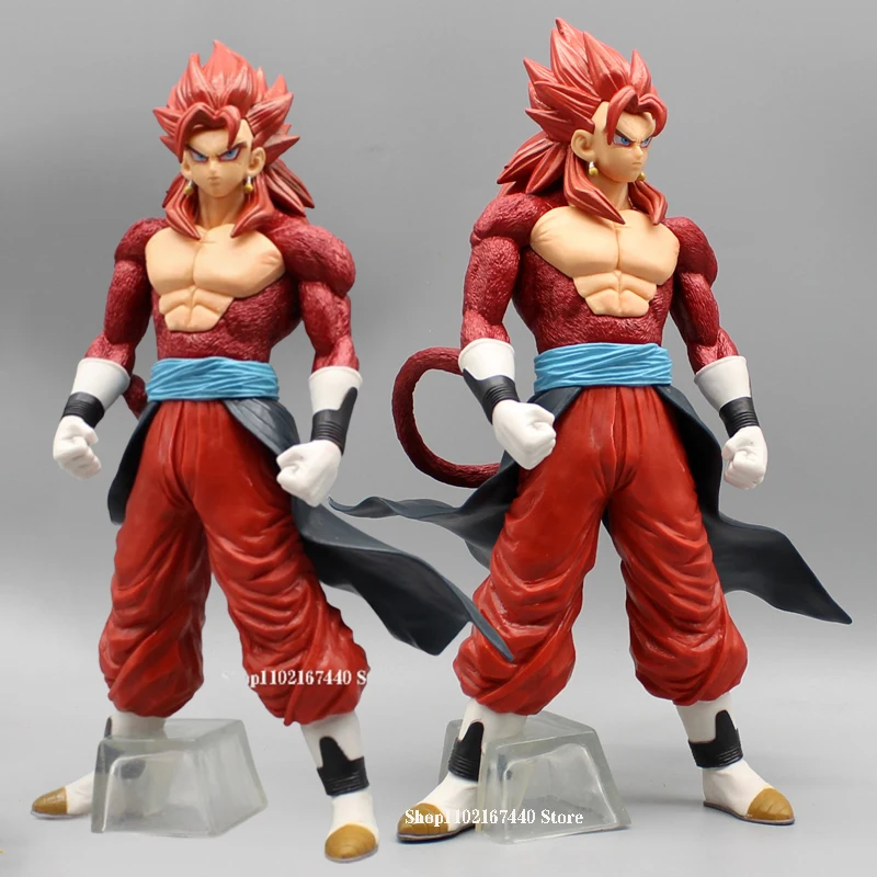 27Cm Dragon Ball Figures Action Vegeth Ssj4 Figure Goku Vegeto Statue Potara Pvc Model Collection Desktop Ornament Toys Gift