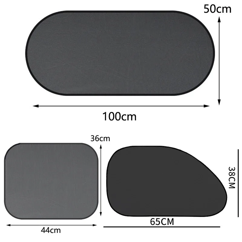 Universal Car Sunshades Foldable 1-5Pcs Auto Side Window Rear Windscreen Mesh Sunshade Cover Car Windshield Accessories Exterior