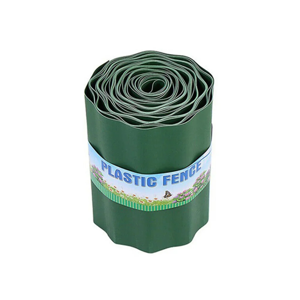 Garden Grass Lawn Edging Border Fence Wall Decorative Outdoor Landscape Fencing For Yard Garden Decor Plastic 9M Length