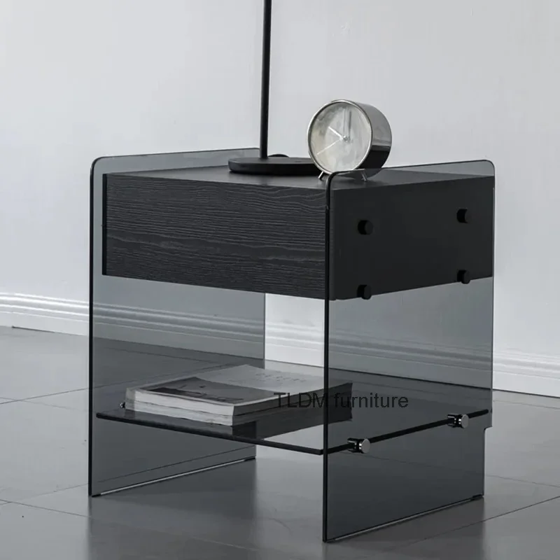 

Storage Simple Nightstand Modern Black Nordic Trendy Nightstand Luxury Bedroom Mesita De Noche Dormitorio Home Furniture