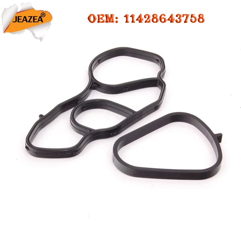 Oil Filter Cooler Stand Housing Adaptor Gasket Seal Set engine gasket set engine gasket kit replacement gasket set For BMW Mini R56 Cooper 11668626471 11427537293 11428643758