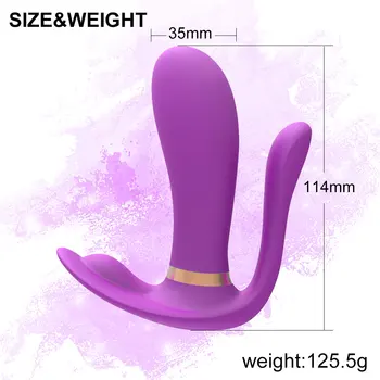 New Female Cute Underwear Wearable Vibrator 3 Points Vibration Couple Sex Toys Remote Control Wireless Vibrator Adult Toys Clit 5