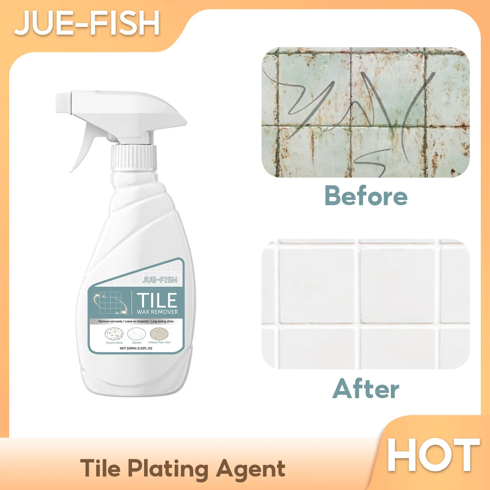 

Tile Plating Agent Marble Polishing Nano Crystal Stonework Coating Granite Quartz Scratches Repairing Countertop Stone Cleaner