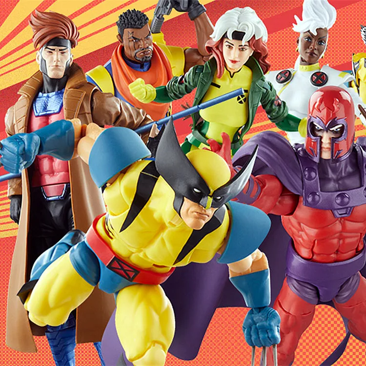 

Original Marvel Legends Retro X-men 97 Bishop Magneto Rogue Gambit 6" Action Figure Xmen Toys Doll Model Birthday Xmas Gifts