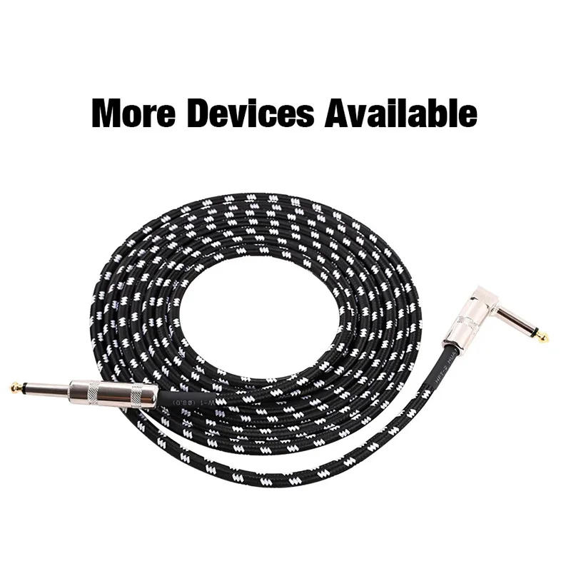 6.35mm Audio Cables TRS 1/4 inch 6.5mm Audio Cable For Electric Guitar Bass 1.5m 3m Gold Plated Shielded Low Noice Jack Cable
