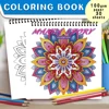 30 Sheets Adult Spiral Colouring Book, 8.3x 8.3 inches 100gsm Thick Paper, Perfect for Back to School Gifts, Halloween Gifts 3