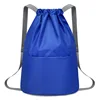 Drawstring Shoulder Bag Female Outdoor Travel Fitness Sports Bag Lightweight Shoulder Bag Bundle Pocket Backpack Gym Bag Men 1