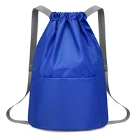 Drawstring Shoulder Bag Female Outdoor Travel Fitness Sports Bag Lightweight Shoulder Bag Bundle Pocket Backpack Gym Bag Men 1