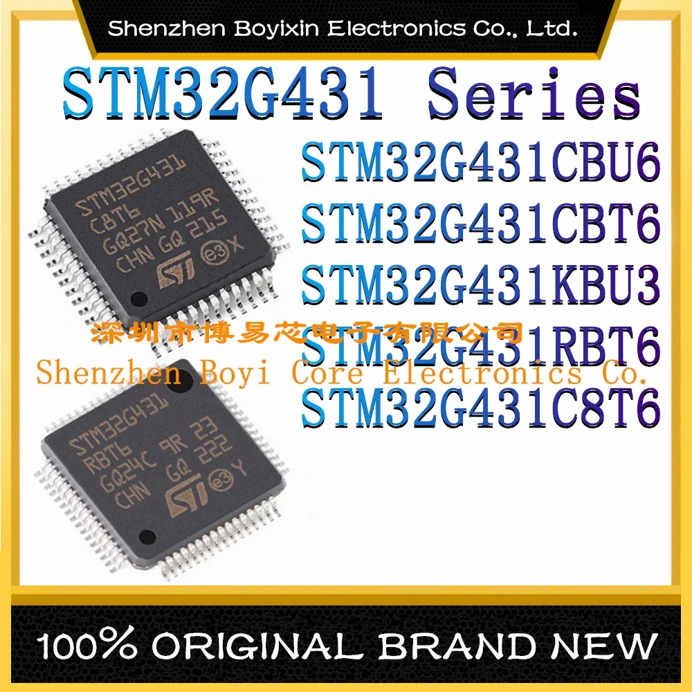 

STM32G431CBU6 STM32G431CBT6 STM32G431KBU3 STM32G431RBT6 STM32G431C8T6 Microcontroller (MCU/MPU/SOC) IC chip