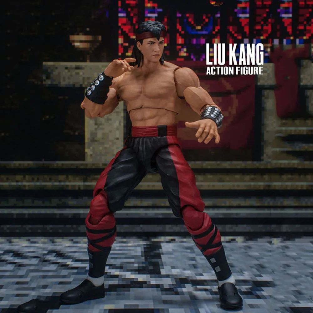 

Storm Toys Dcmk11 1/12 Men Soldier Liu Kang Chinese Shaolin Monk Fighting Game Full Set 6'' Action Figure Model Toys