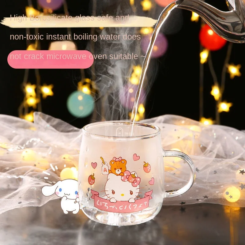 Floral Hello Kitty Glass Cup – Enchenté Designs