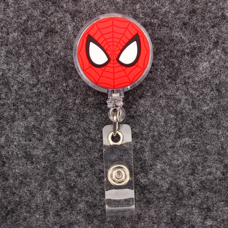 Cartoons Hero Logo Style Badge Reel Nurse Workers Enfermera ID Holder Girl Boy Retractable Name Card Holder Accessory retractable badge reel badge holder retractable id tag retractable id lanyard