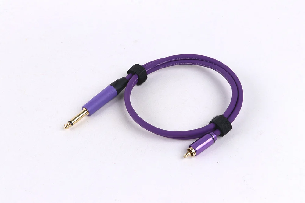 RCA-auf-6,35-mm-Audiokabel, 1/4 Zoll TS auf RCA-Stereo-Audio-Verbindung, abgeschirmtes OFC-Kabel für Lautsprecher, Mixer, Verstärker, Fernseher und mehr – Detail 10