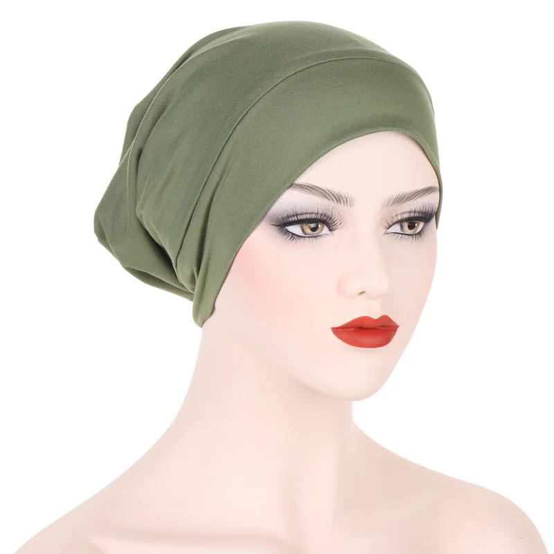 

KepaHoo Satin Bonnet Fashion Lined Sleeping Beanie Hat Polyester Cotton Headwear Frizzy Natural Hair Loss Cap For Women and Men